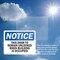 Signmission This Door To Remain Unlocked When Building, 14 in W x Rectangle, Plastic OS-2PACK-NS-P-1014-L-18606 - alternate 2